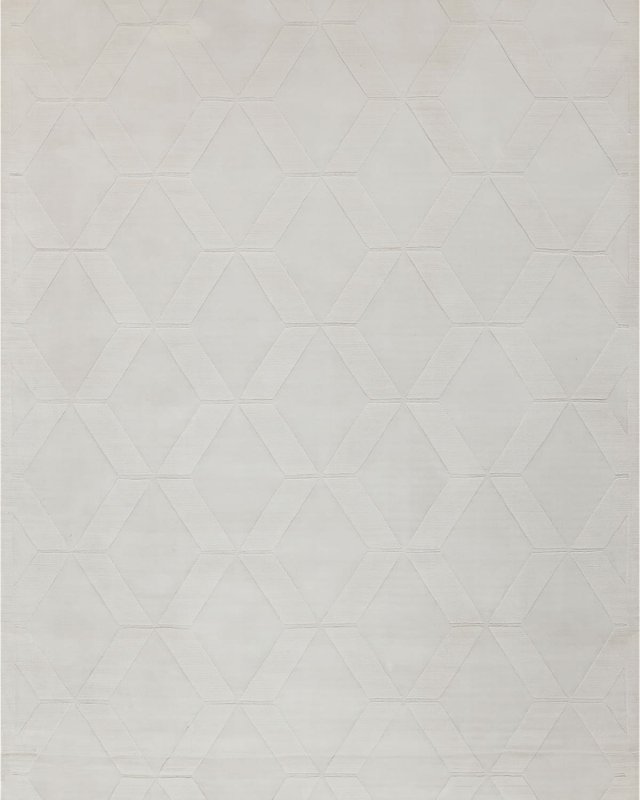 Brunello Hand-Loomed White Rug, 9' x 12'